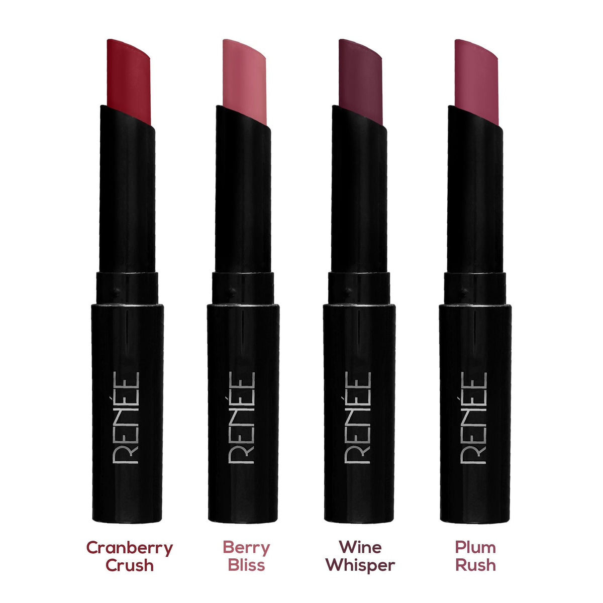 RENEE Very Matte Lipsticks Pack of 4, 6.4g