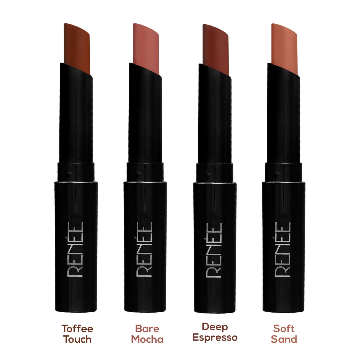 RENEE Very Matte Lipsticks Pack of 4, 6.4g