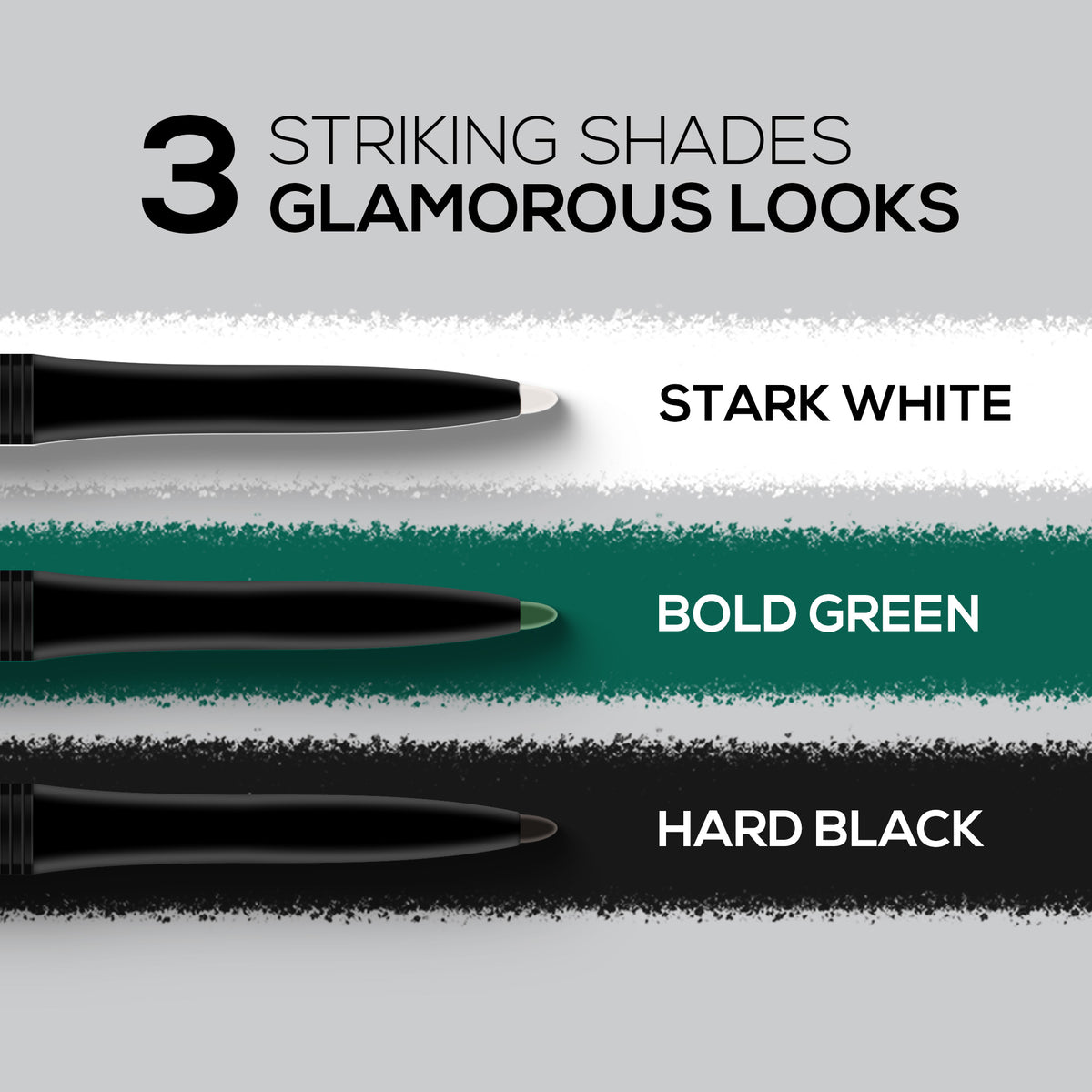 RENEE Hard Black Kajal Pen with Sharpener, 0.35 g