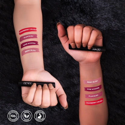 RENEE Very Matte Lipsticks Pack of 4, 6.4g