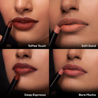 RENEE Very Matte Lipsticks Pack of 4, 6.4g