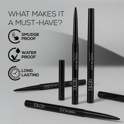 RENEE Hard Black Kajal Pen with Sharpener, 0.35 g
