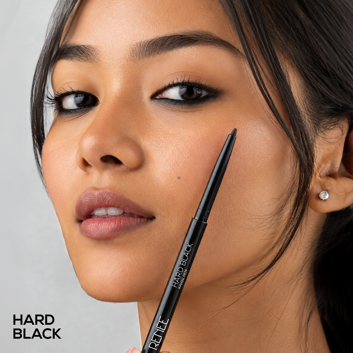 RENEE Hard Black Kajal Pen with Sharpener, 0.35 g