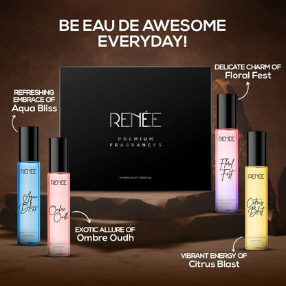 RENEE Eau De Parfum Pack of 4, 15ml each