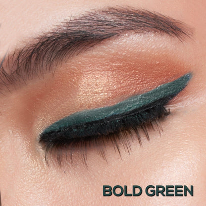 RENEE Bold Green Kajal Pen with Sharpener, 0.35g