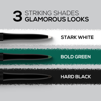 RENEE Hard Black Kajal Pen with Sharpener, 0.35 g